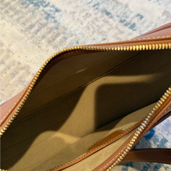POLÈNE Numéro Dix Textured Camel Leather Crescent Shoulder Crossbody Bag - Picture 11 of 11